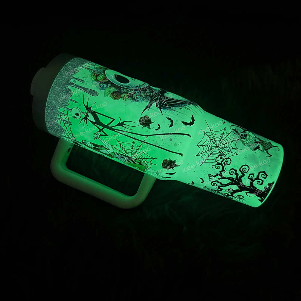 Christmas Eve Jack In-Car Insulated  1200ml  Luminous Glow Tumbler（Free keychain for the first 100 orders )